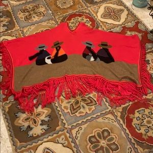 Peruvian Poncho EUC